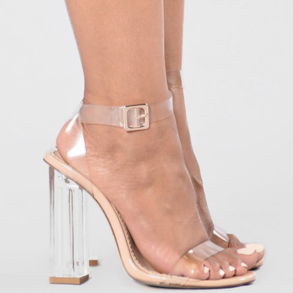 Clear heels "glass slipper "